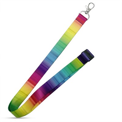 1/2" Full Color Lanyards With Safety Breakaway